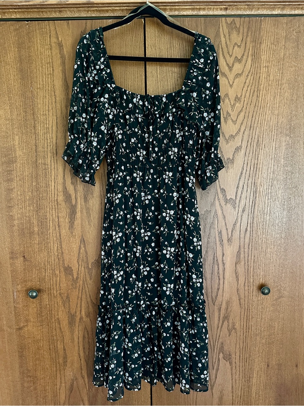 Trixxi Black Floral Dress